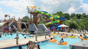 Patrons swimming at The Water Mine in Reston, VA